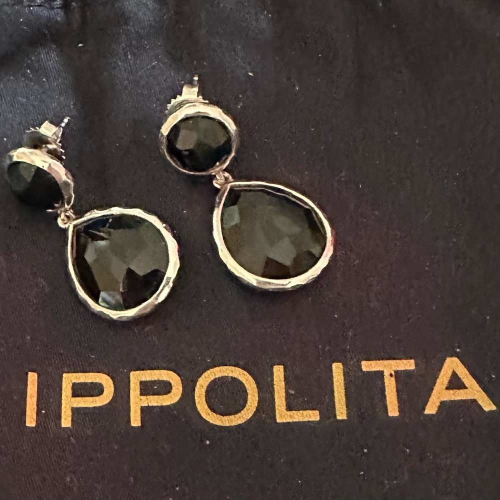 Ippolita onyx drop earrings